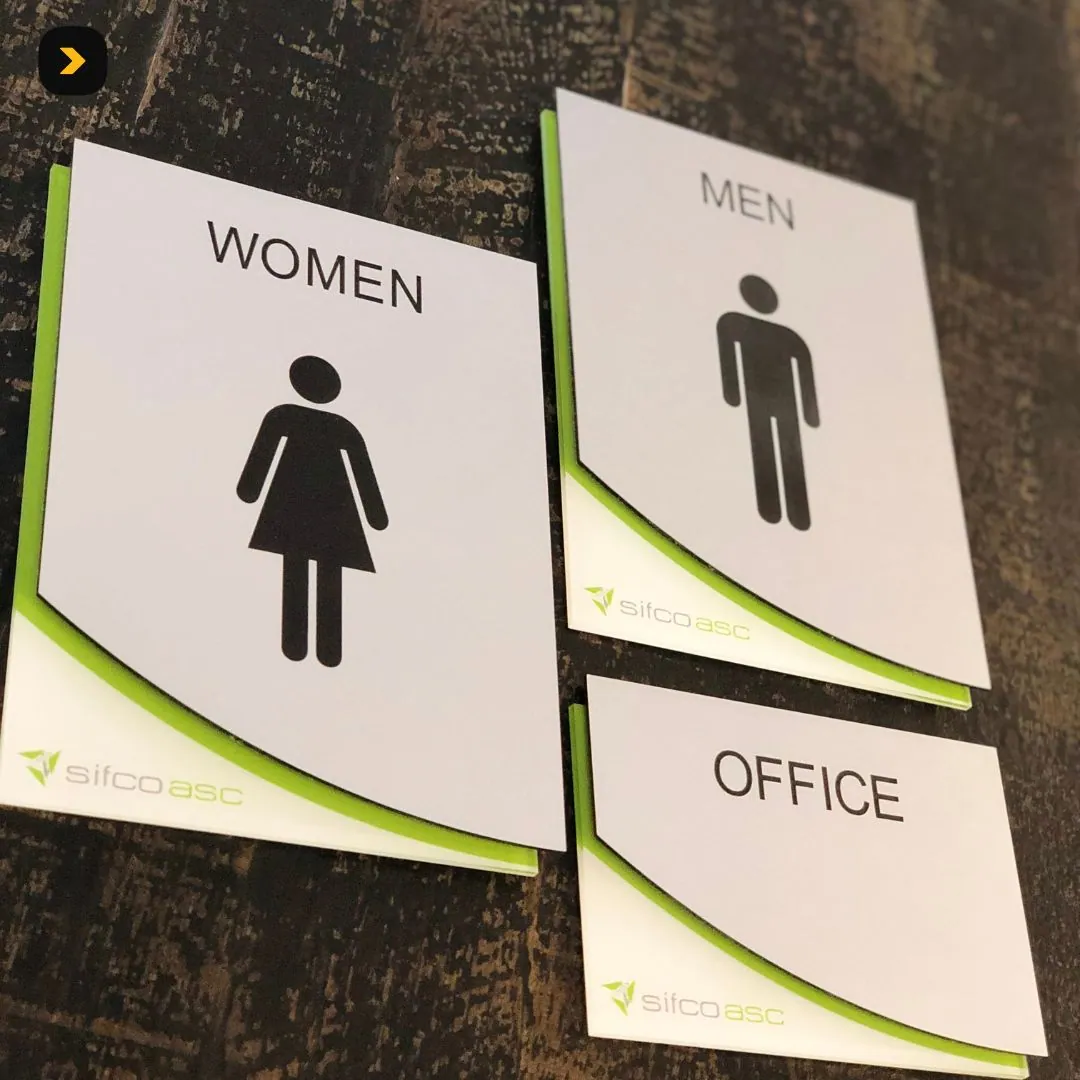 Custom ADA restroom signs