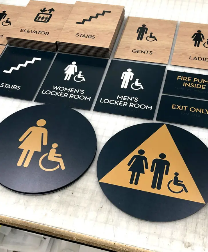 Tactile and Braille wayfinding signage