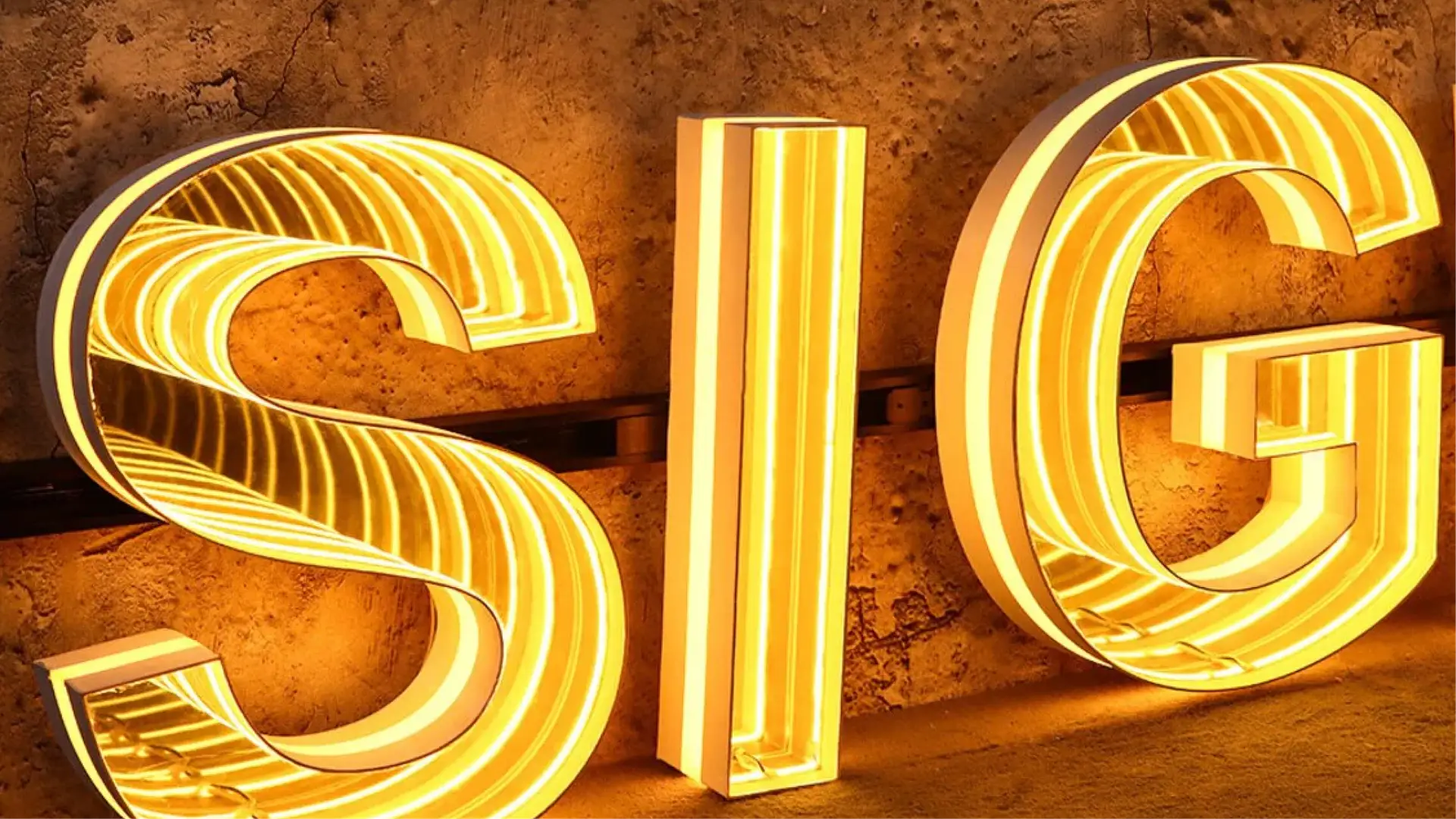 Open face neon-look channel letters