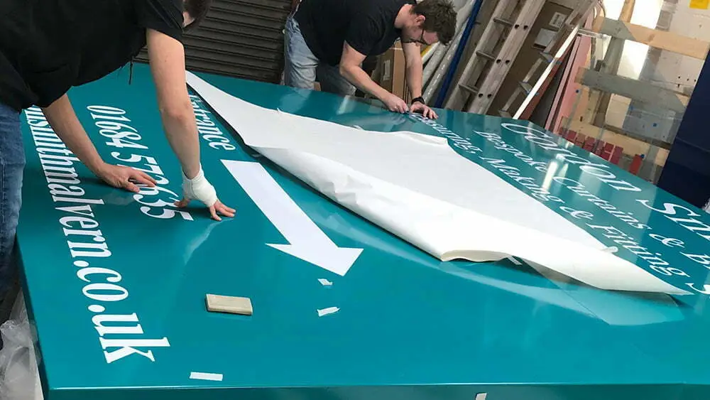 Architectural signage manufacturing