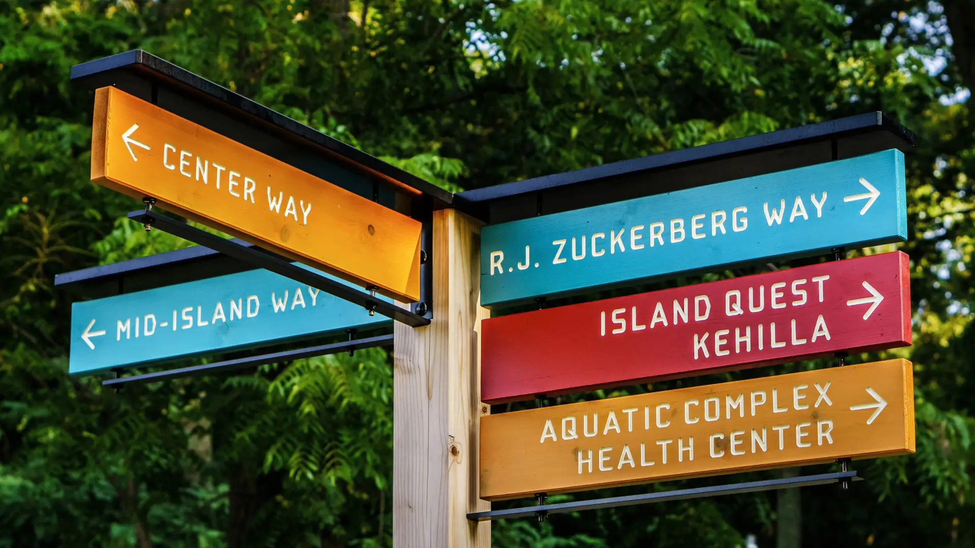 Exterior wayfinding totem